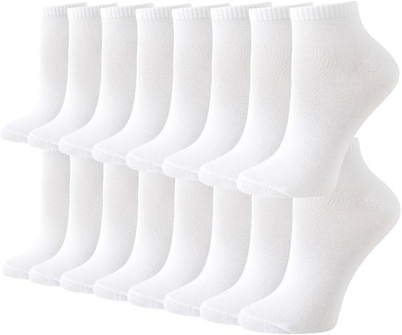 JOYNÉE 8/16 Pairs Womens Ankle Socks Lightweight Breathable Low Cut Casual Socks,Sock Size:9-11 - Image 1
